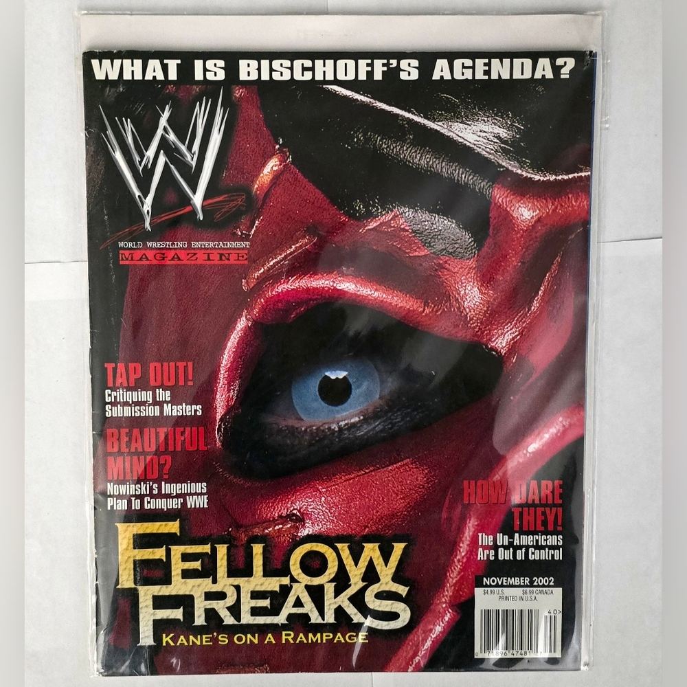 WWE Fellow Freaks Kane Magazine w/ Poster